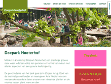 Tablet Screenshot of doeparknooterhof.nl
